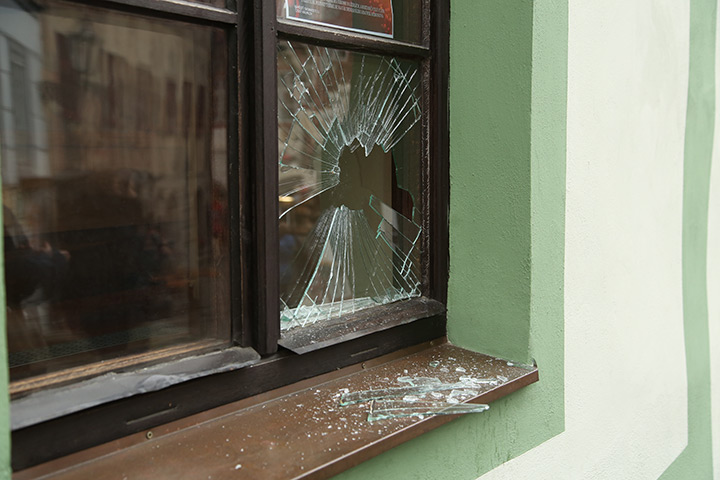A2B Glass are able to board up broken windows while they are being repaired in Faversham.